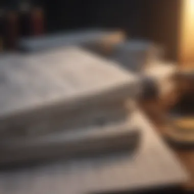 A close-up of a journal with financial notes and insights