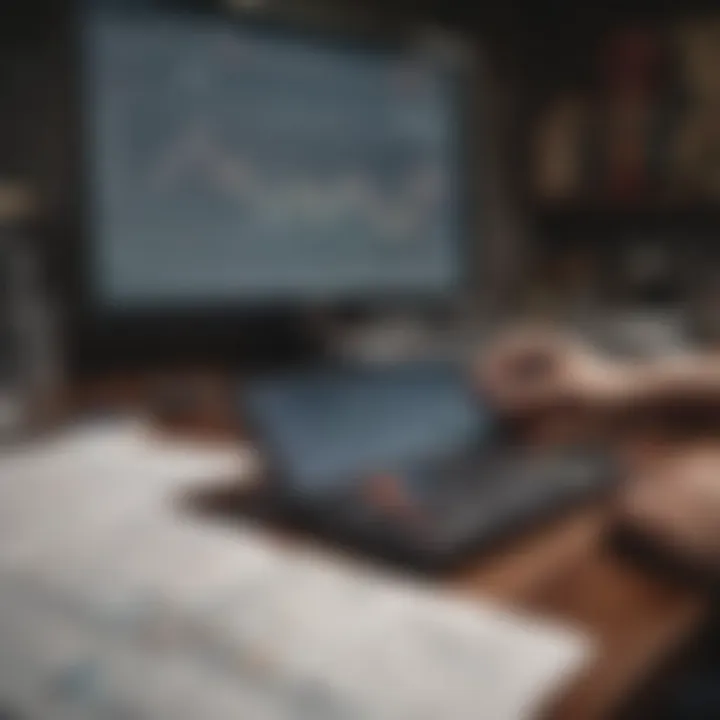A person analyzing graphs and charts related to wealth accumulation
