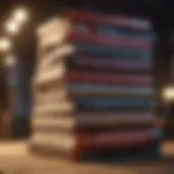A stack of influential self-development books