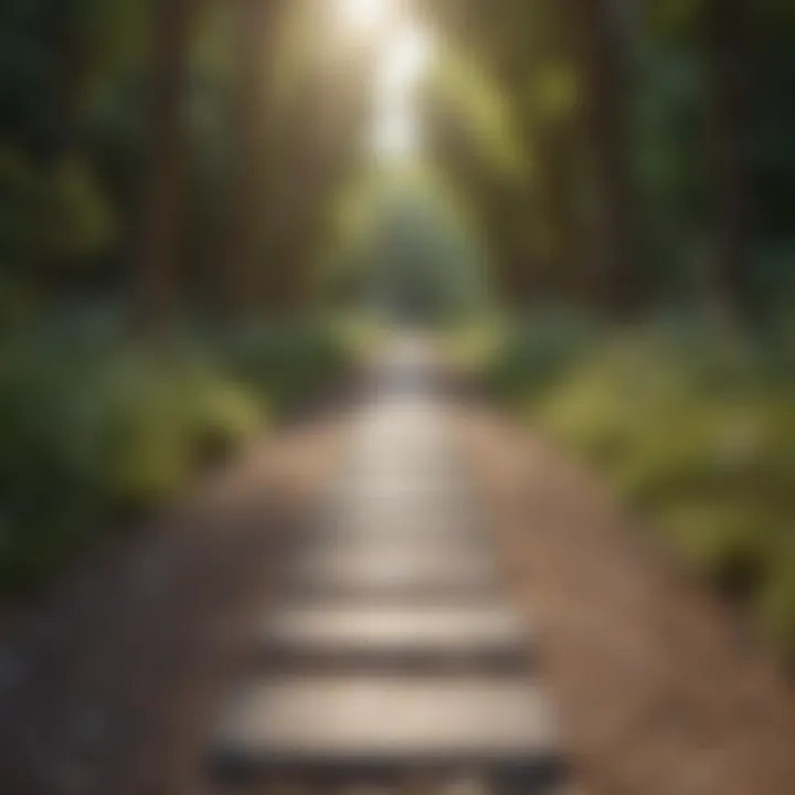 A pathway leading to a brighter future