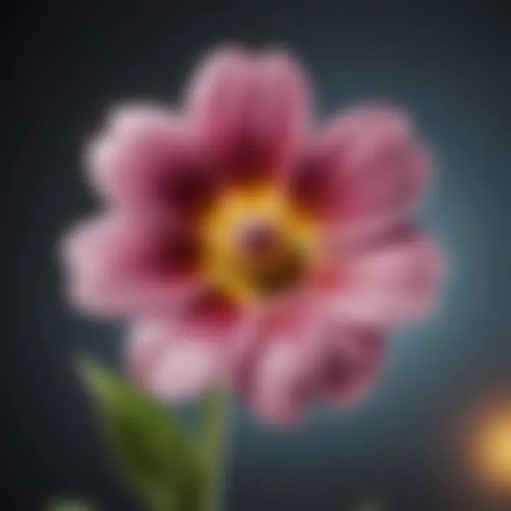 A close-up of a blooming flower representing personal growth