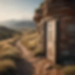 A symbolic representation of personal autonomy, featuring an open door leading to a vast landscape.