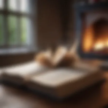The Allure of Storytelling An open book with a captivating story unfolding