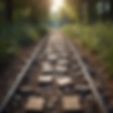 Choices and Opportunities A symbolic pathway diverging into various directions, representing choices and opportunities.