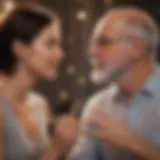 A couple engaged in thoughtful communication