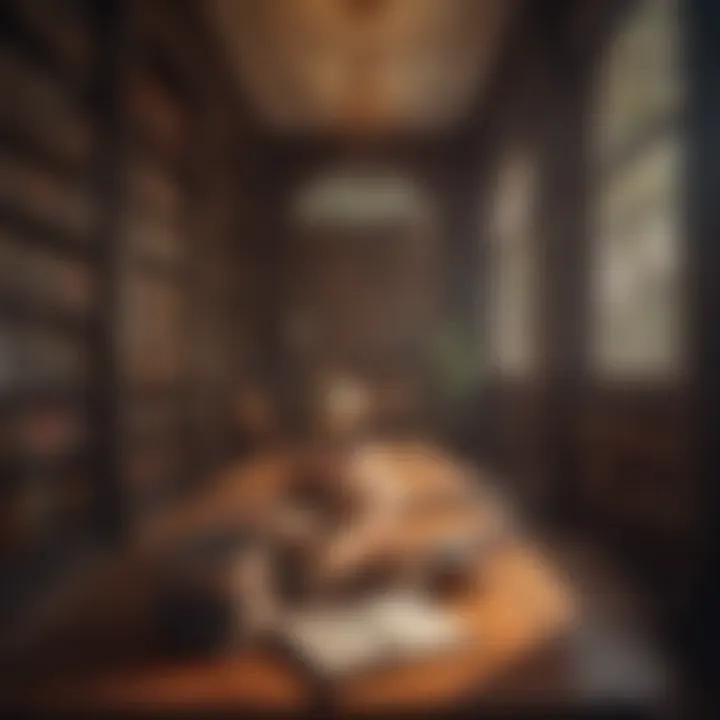 A serene library space filled with an array of books, illustrating the concept of free reads.