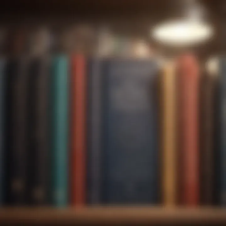 A collection of motivational books on a shelf