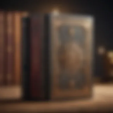 Vintage book cover with intricate design