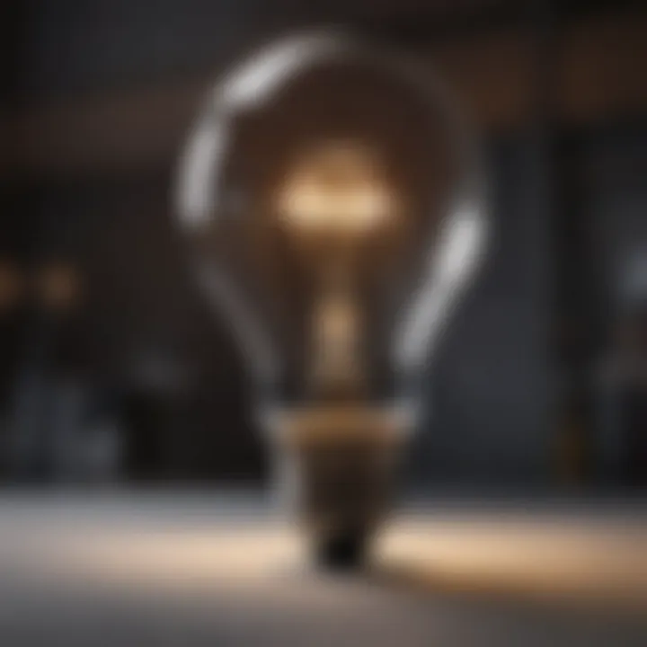 A light bulb symbolizing inspiration and transformative ideas