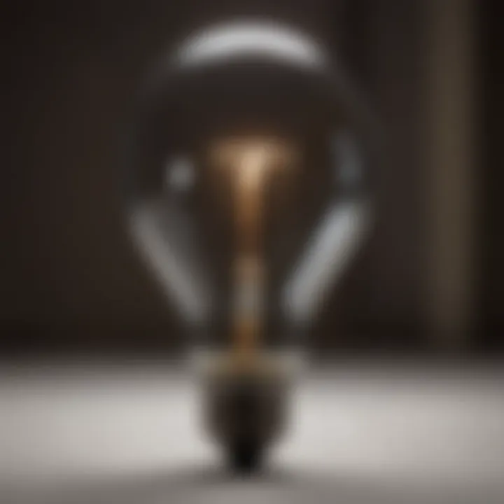 A light bulb representing innovative thoughts and ideas