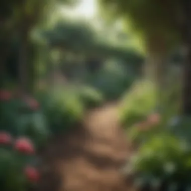 Illustration of a flourishing garden symbolizing growth through positivity