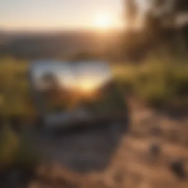 Symbolizing New Beginnings A serene landscape with a sunrise, symbolizing new beginnings.