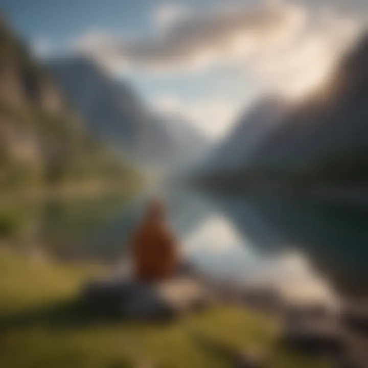 A serene landscape symbolizing holistic development and mindfulness in engineering