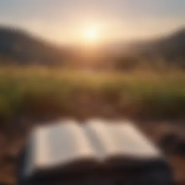 A serene landscape with a sunrise symbolizing new beginnings