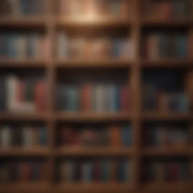 A Collection of Inspirational Narratives A bookshelf filled with diverse inspirational novels
