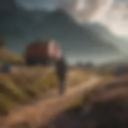 A serene landscape representing personal growth