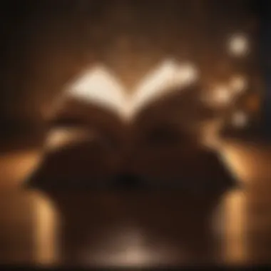 Illuminating Minds Through Literature An open book with light radiating from its pages