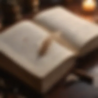 The Source of Knowledge An open book with a quill, representing the origins of wisdom