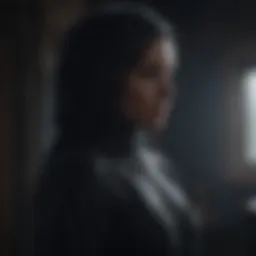 Mysterious silhouette in the shadows