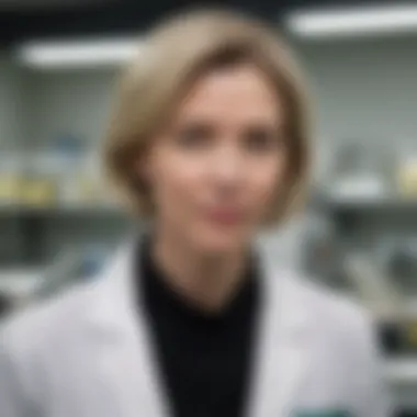 Portrait of Jennifer Doudna in a laboratory setting
