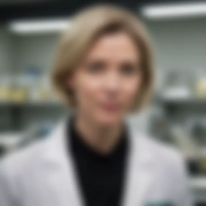 Portrait of Jennifer Doudna in a laboratory setting