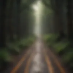 Abstract representation of self-discovery journey