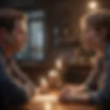 A person engaging in a deep conversation with an attentive listener