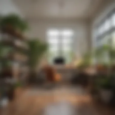 Creating an Inspiring and Organized Office Space An inspiring office space filled with plants and intentional organization.