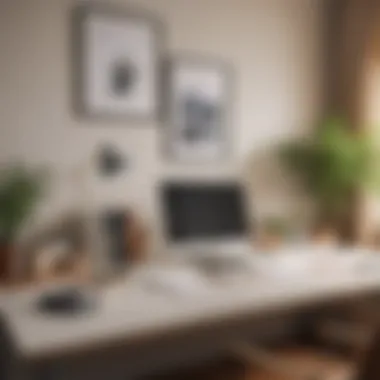Embracing Minimalism in the Workplace A serene workspace showcasing minimalistic decor and organized desk items.