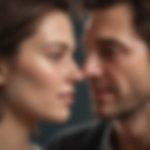 Illustration depicting deep emotional connection between two individuals