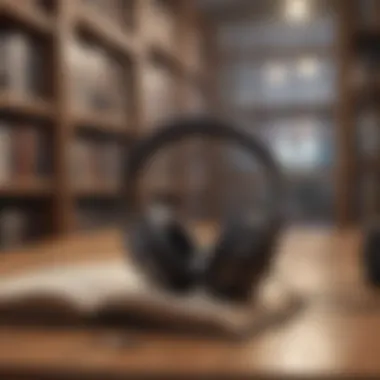 Efficient Audiobook Management on Audible Illustration of managing audiobooks in the library on Audible