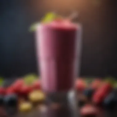 A visually appealing smoothie made from genius foods, showcasing their vibrant colors.