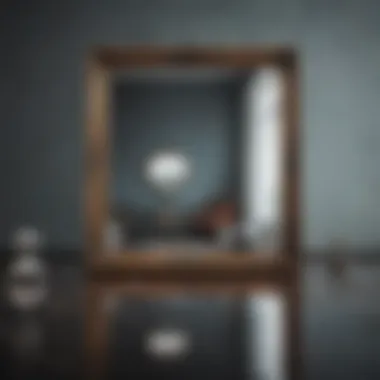 Illusions of Perception Surreal artwork of a mirror reflecting a different reality than the one in front