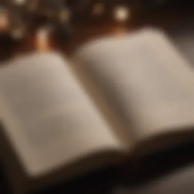 An open book with highlighted quotes that spark motivation