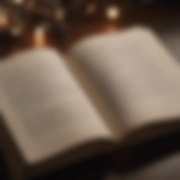 An open book with highlighted quotes that spark motivation