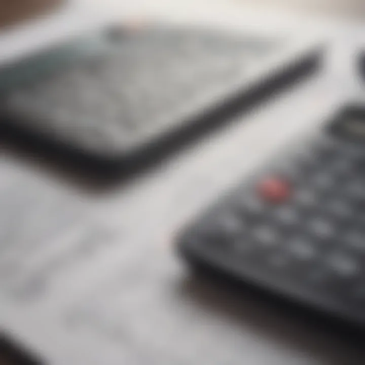 A close-up of financial documents and a calculator, representing strategic financial planning.