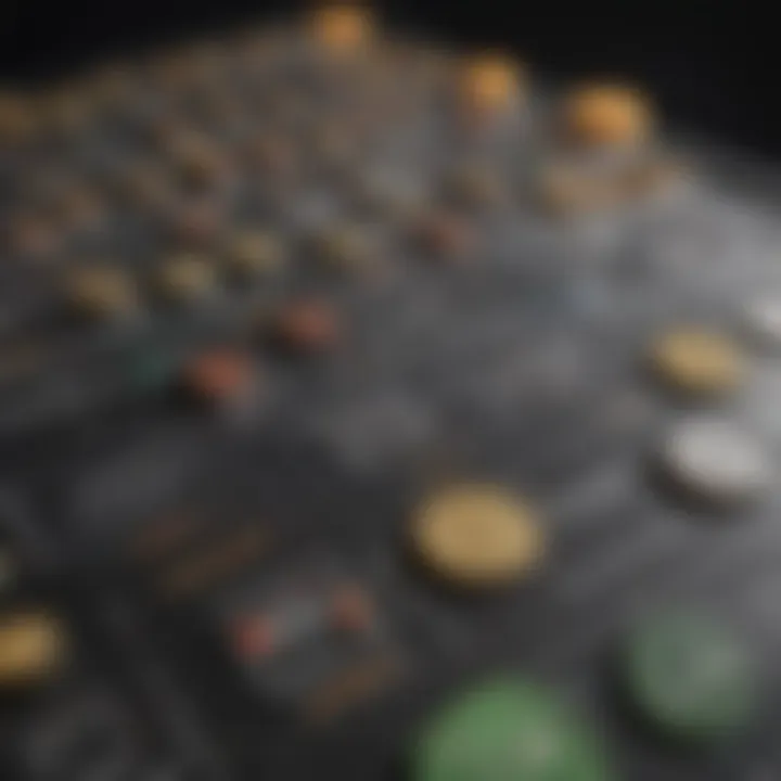 Artistic depiction of a strategy board with financial concepts