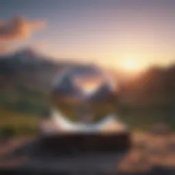 A serene landscape with mountains and a sunrise symbolizing new beginnings