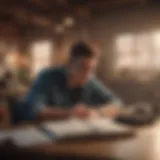 A young entrepreneur brainstorming ideas