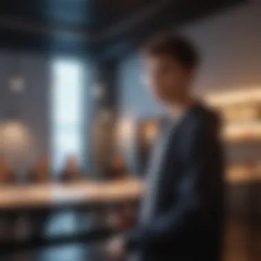 Building Connections A teenager attending a networking event