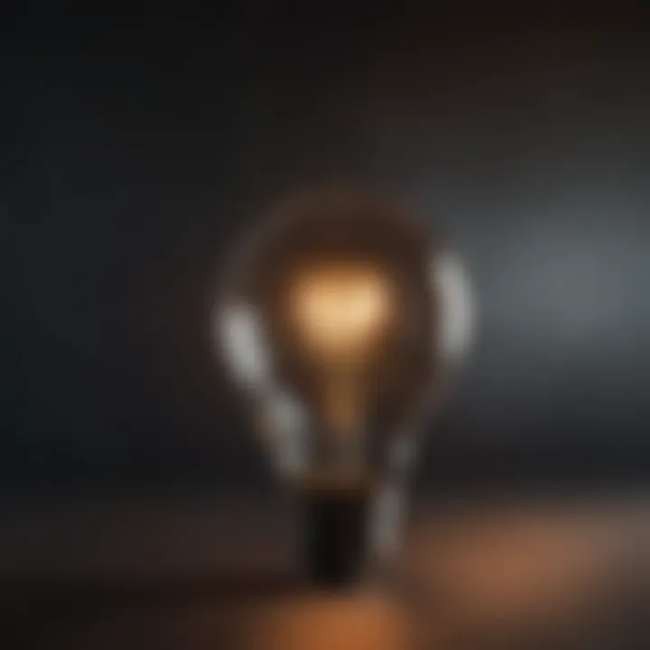 A light bulb illuminating a dark space, symbolizing insights gained from understanding anger.