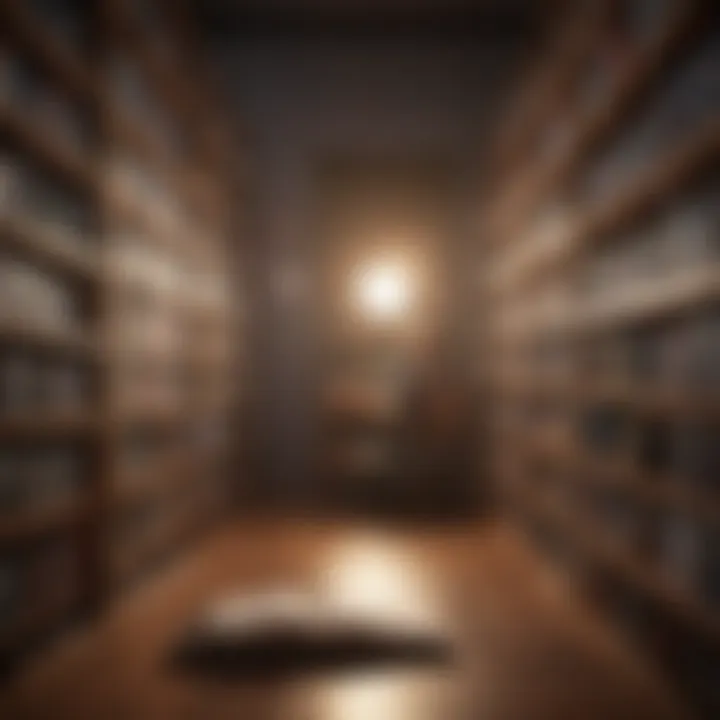 Illustration of a person organizing their Audible library
