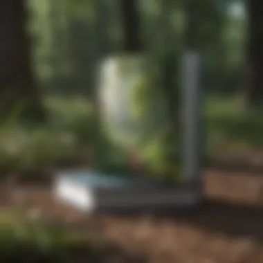 A serene outdoor scene symbolizing personal growth and reflection