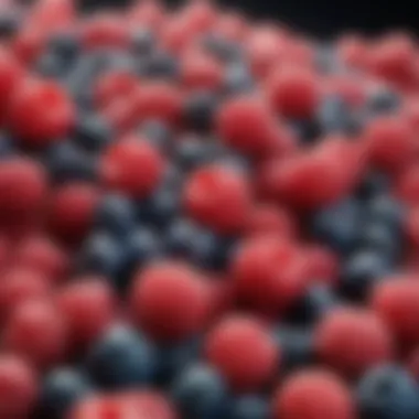 Vibrant Antioxidant Berries Colorful berries like blueberries and raspberries