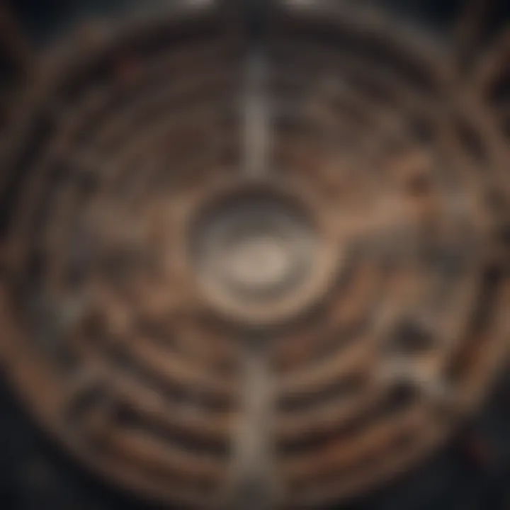 A labyrinth representing complex social interactions