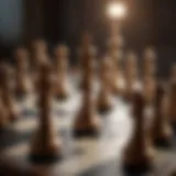 A strategic chessboard symbolizing power dynamics