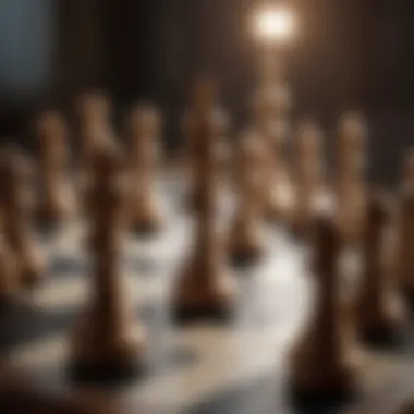 A strategic chessboard symbolizing power dynamics