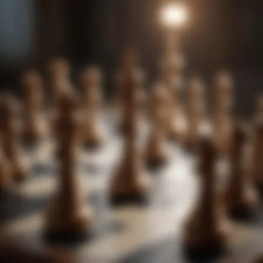 A strategic chessboard symbolizing power dynamics