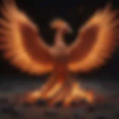 Illustration of a phoenix rising from ashes symbolizing seductive rebirth