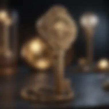 The Key to Wealth A golden key symbolizing access to financial knowledge and success